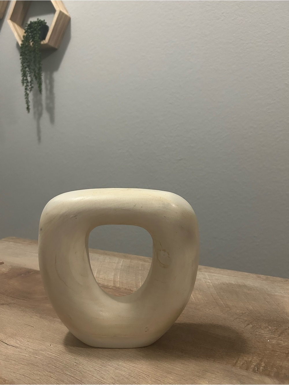 Wooden boho sculpture
